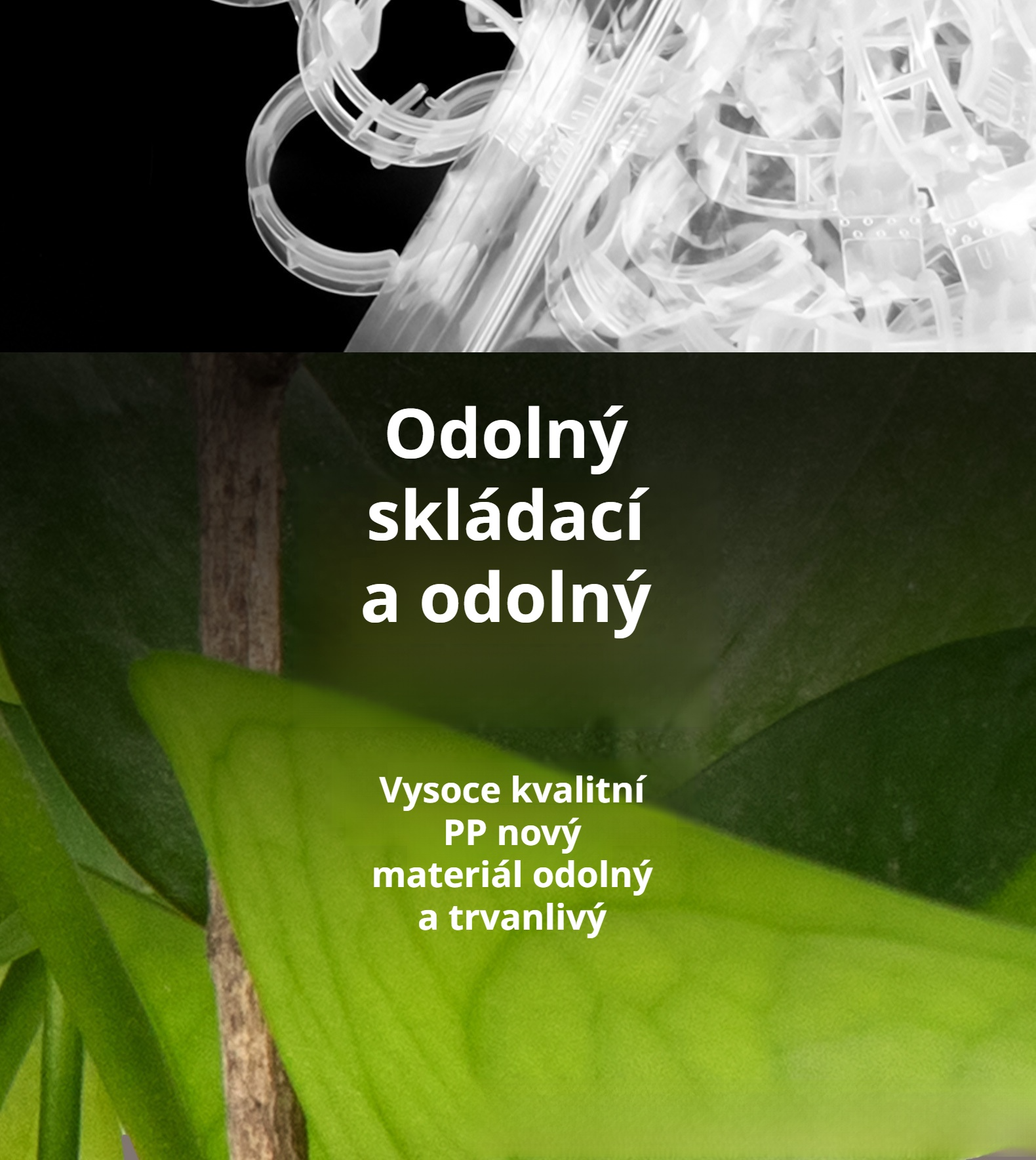 Transplantační klipy pro zelené rostliny