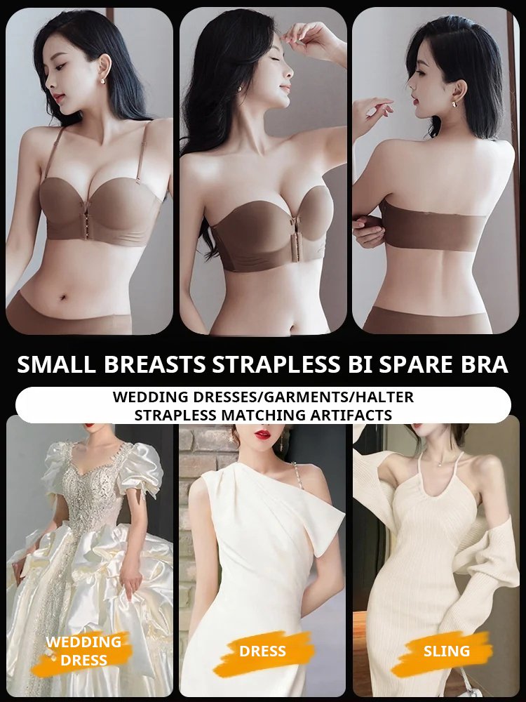 Front Clasp Invisible Bra "Stays Put Even When You Jump"