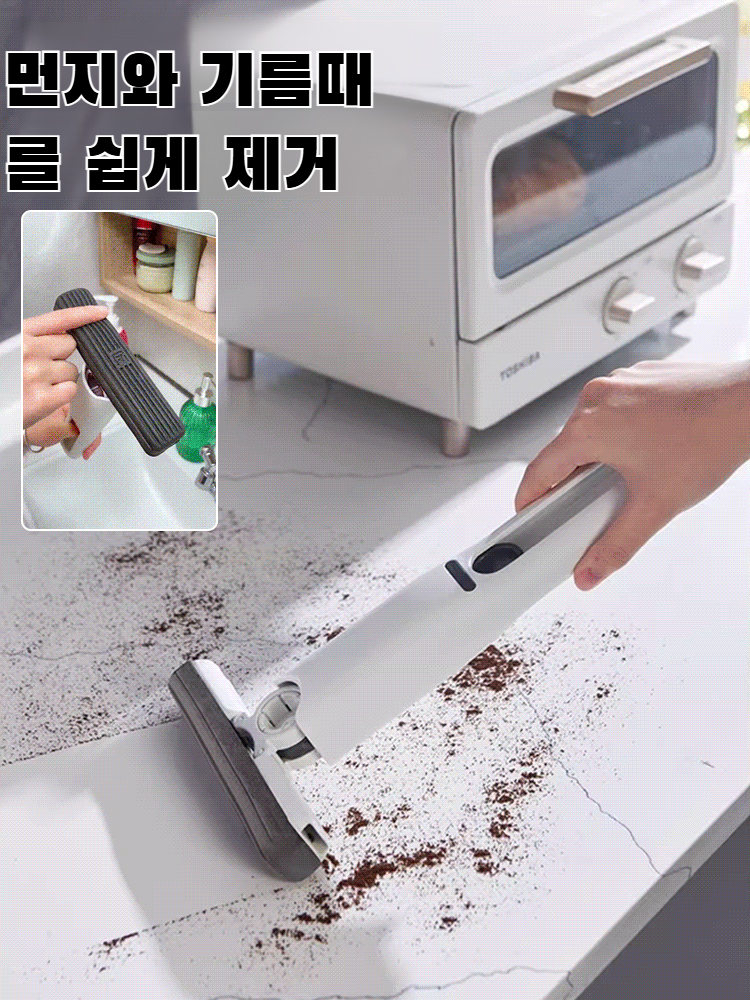 게으름뱅이 휴대용 작은 밀대 다기능 탁상용 흡수성 세탁 없는 작은 밀대 미니 행주 밀대 대신