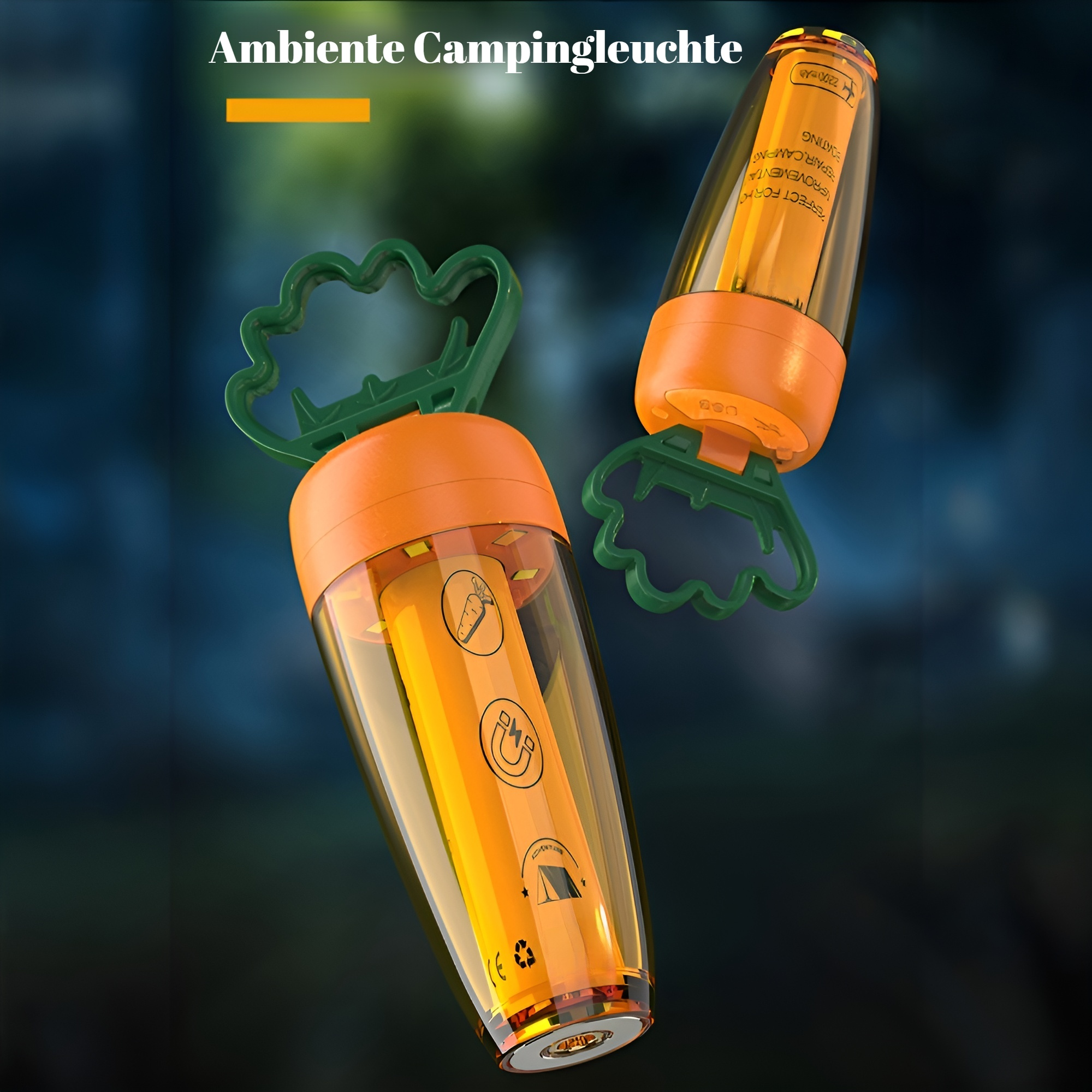 Campinglicht Super Lange Batterielebensdauer Rettichlicht Magnetisches Campinglicht USB-Aufladung Ou