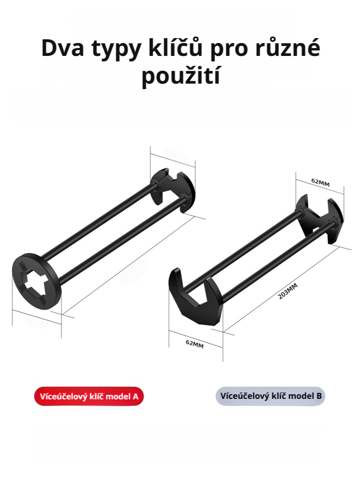 Univerzální opravárenský klíč na baterie