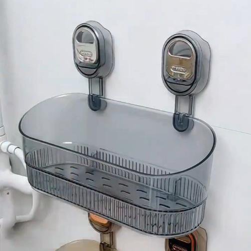 กล่องเก็บเครื่องสำอางมีถ้วยดูดไม่ต้องเจาะรูสำหรับห้องอาบน้ำ