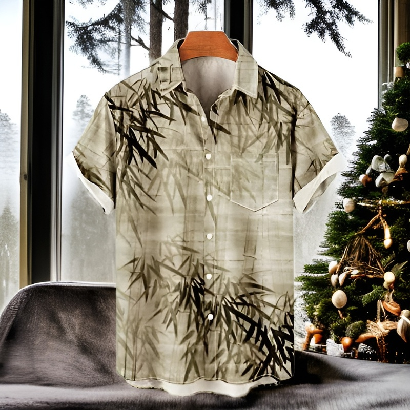 半袖シャツ メンズ 夏 半袖シャツ アロハシャツ ビーチシャツ おしゃれ 通気性 和柄 花柄 通気速乾 軽量 ハワイ風 UVカット ハワイアンシャツ ボタニカル柄 総柄 開襟シャツ
