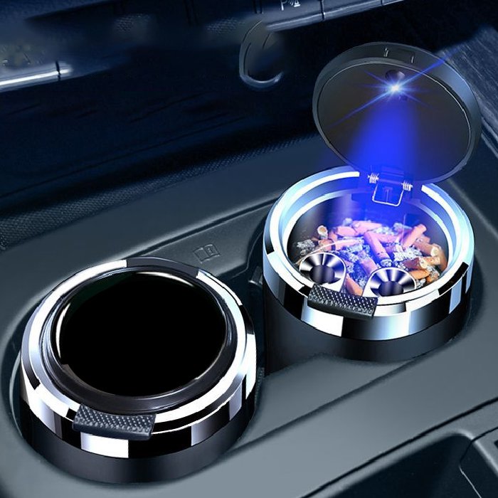LEDライト付き車載用灰皿