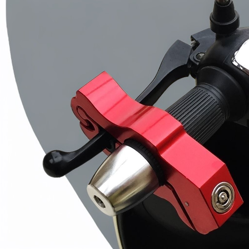 電動自転車ハンドルバーロック 多機能ポータブルアルミ合金ロックヘッドロックブレーキロックバッテリー車ハンドルロック バイク盗難防止ロック
