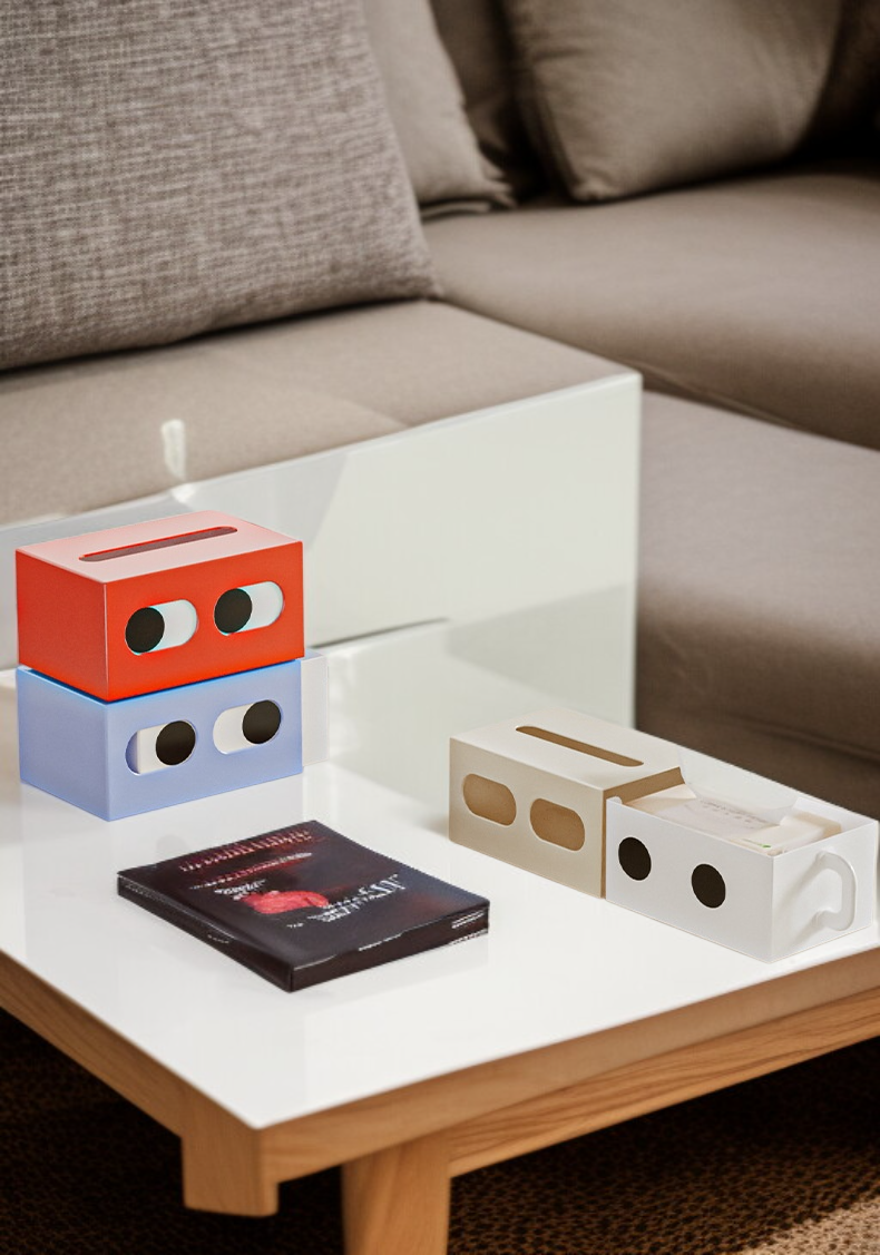 표정 디자인 티슈케이스 인테리어