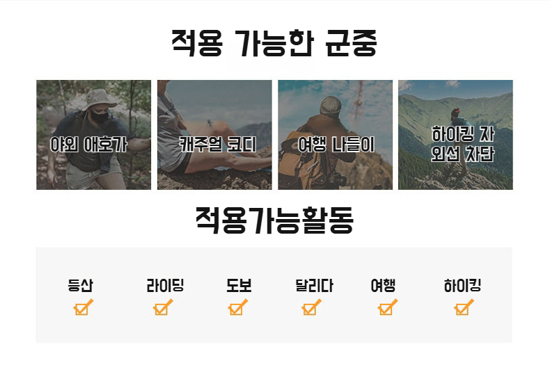 바람막이 기능이 있는 봄여름 등산모자