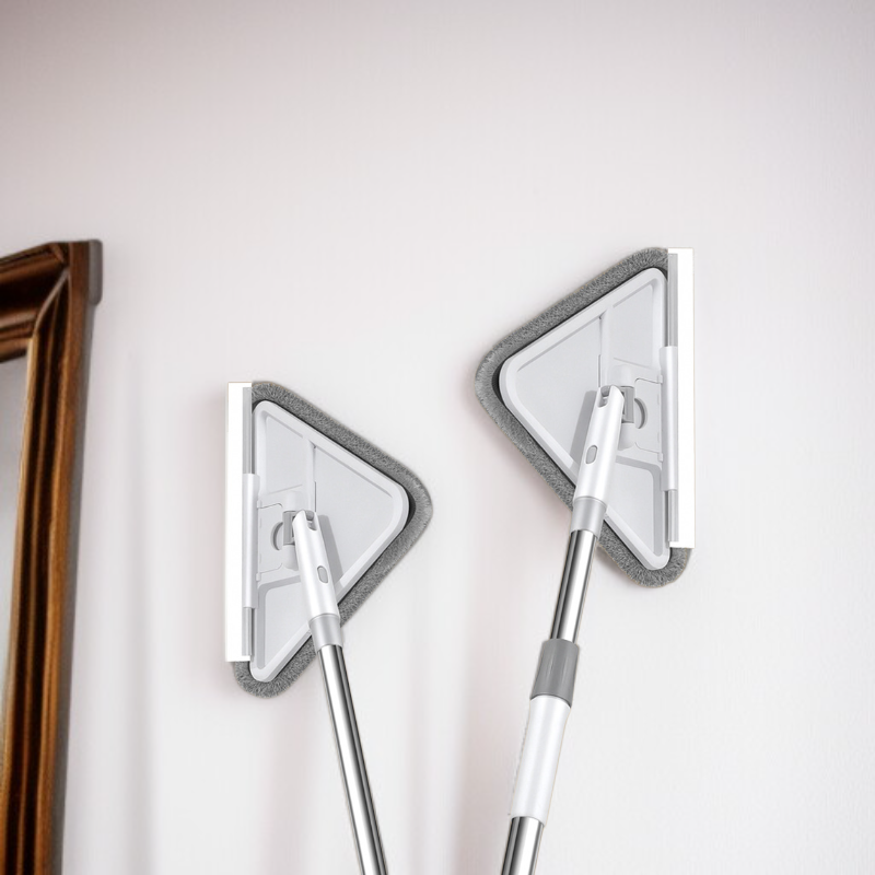 家庭用高層折りたたみ多機能三角モップ 伸縮調節可能なクリーン天井 窓拭きに最適