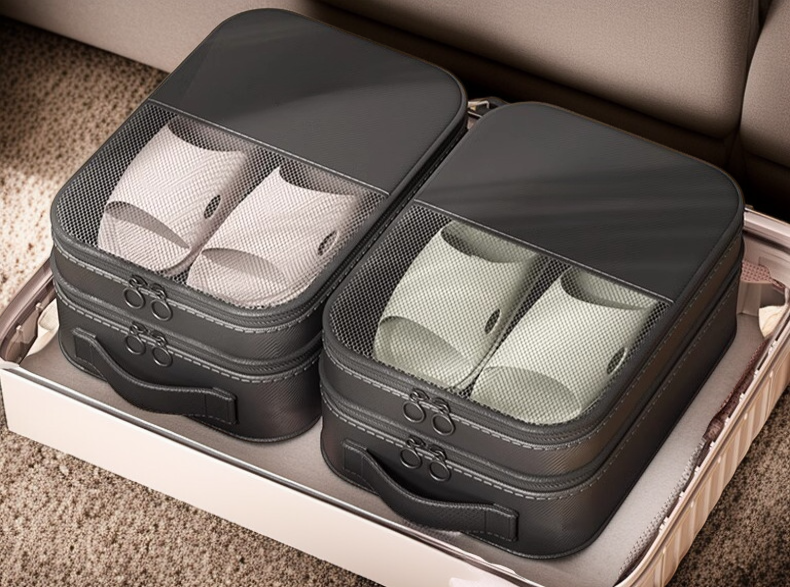 여행용 신발 가방 사용 예시