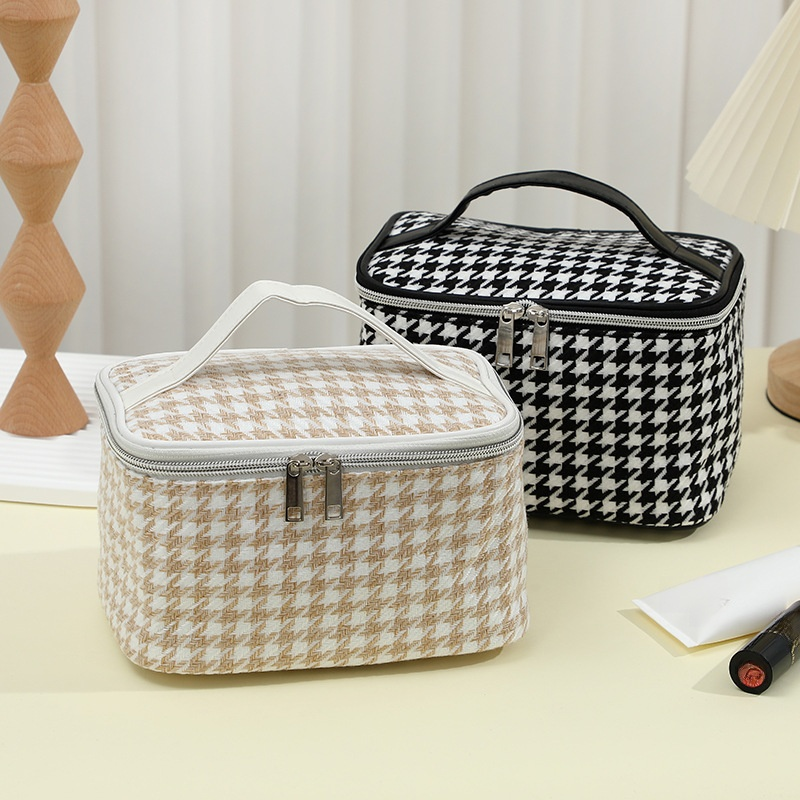 千鳥柄レディース化粧ポーチ全体画像