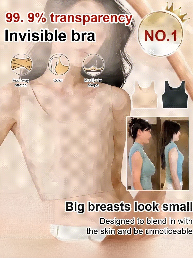 Invisible breasts and small breasts bra