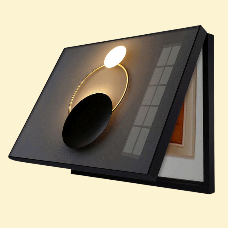 심플한 전기 계량기함 장식 그림