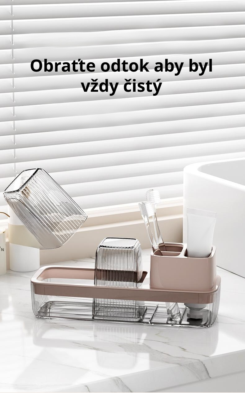 Praktická koupelnová polička na desku