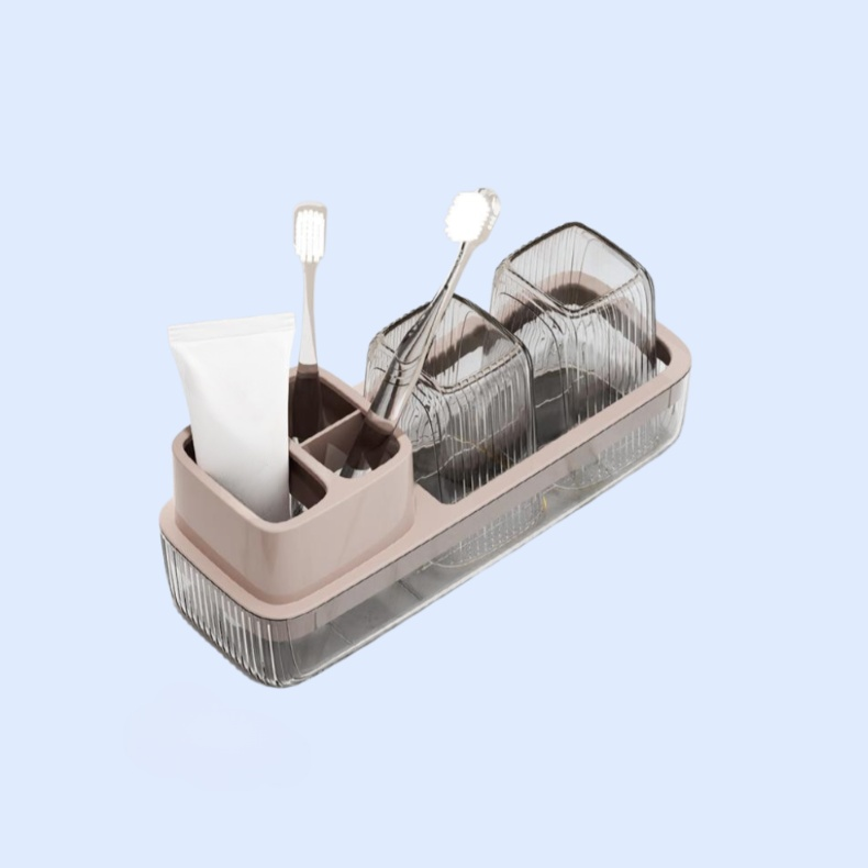 투명 칫솔꽂이
