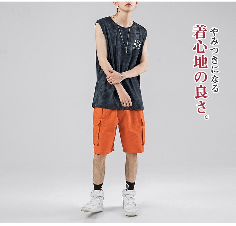 ノースリーブシャツ夏服着用イメージ
