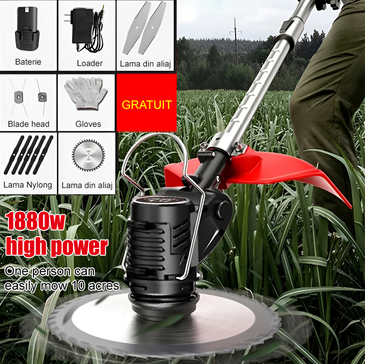 Portable lithium battery garden lawn mower