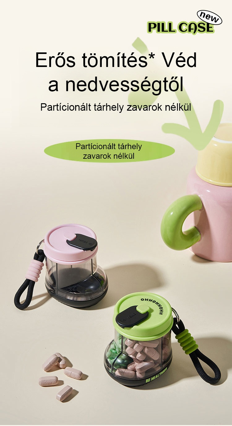 Kényelmes gyógyszertárolás utazóknak