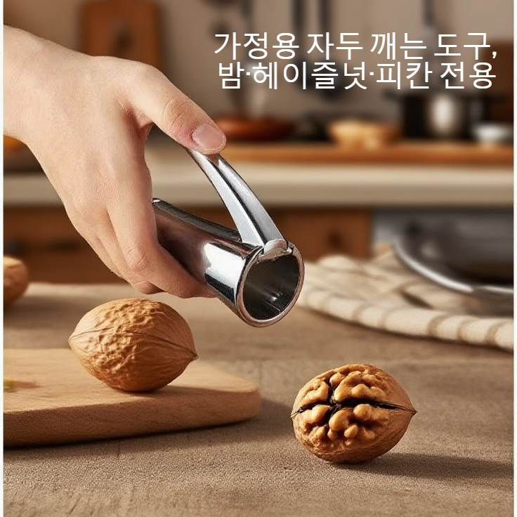 호두를 쉽게 깰 수 있는 견과류 클립 사용법