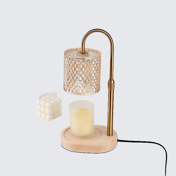 木製アロマワックスランプ