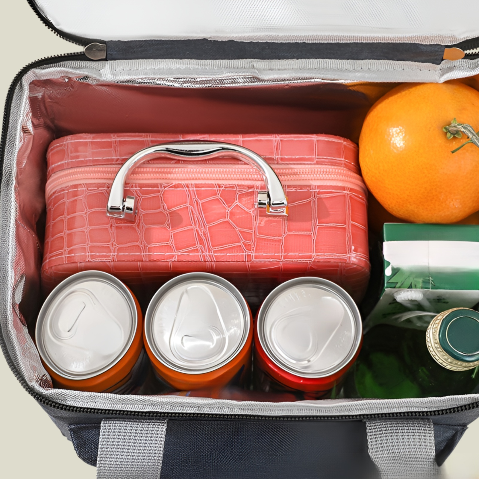 신형 이중 보온 도시락 봉지