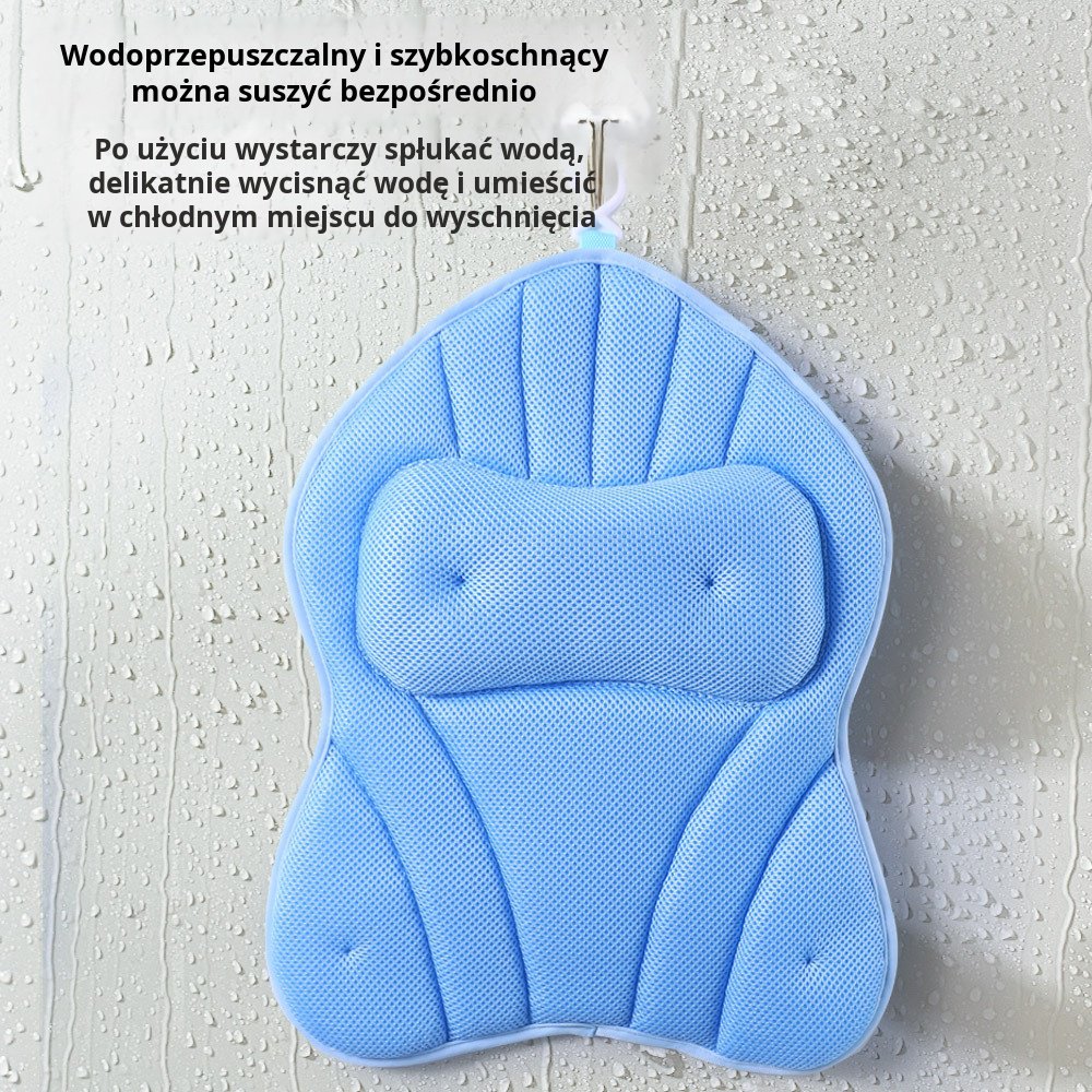 Nowa wanna antypoślizgowa poduszka do kąpieli zestaw przyssawek szybkoschnąca poduszka do wanny koją