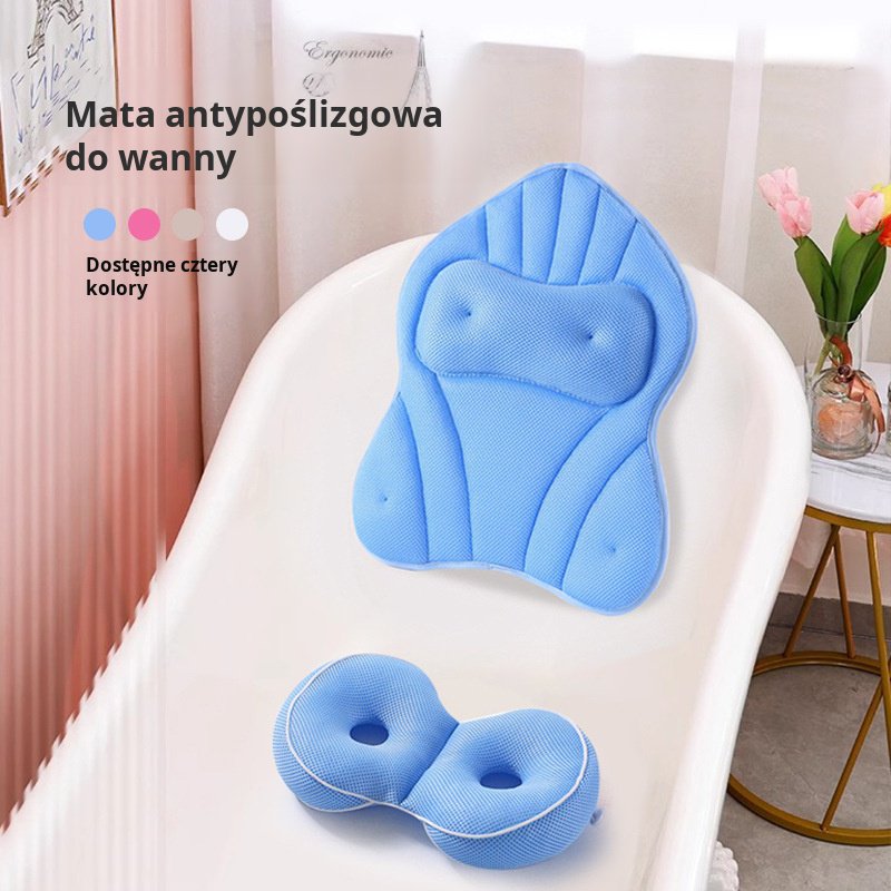 Nowa wanna antypoślizgowa poduszka do kąpieli zestaw przyssawek szybkoschnąca poduszka do wanny koją