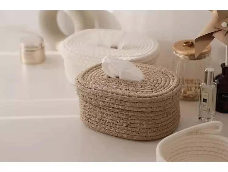 Stylish paper box with lid for living room or dining area