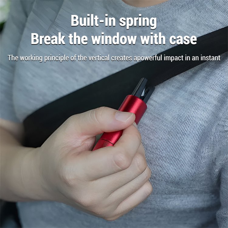 Two-in-One Car Safety Hammer