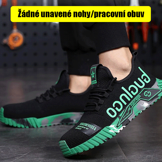 Ochranné pracovní boty proti rozdrcení a propíchnutí