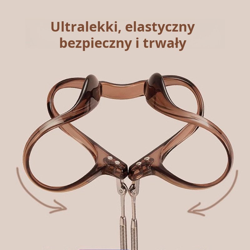 Ultralekkie brązowe okulary, bez recepty, anty-niebieskie światło, bez makijażu, okulary z dużą opra