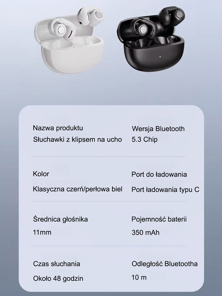 Bestsellerowe sportowe otwarte słuchawki Bluetooth