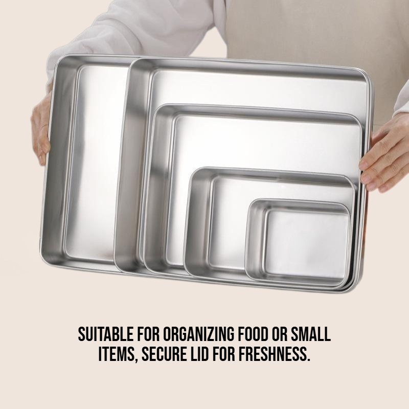 304 covered stainless steel compartment storage box