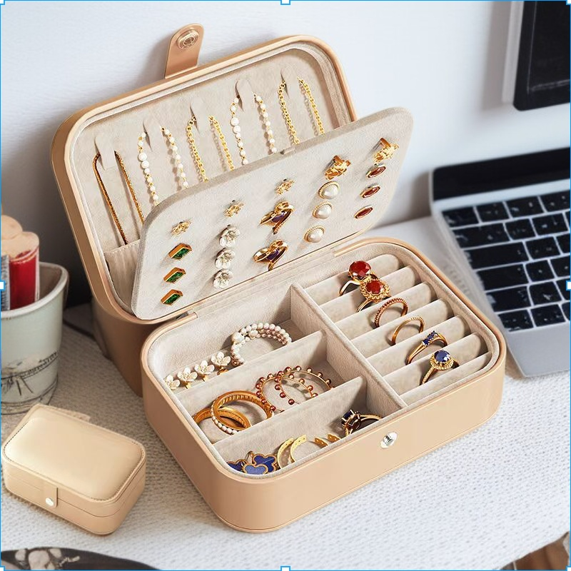 ジュエリーボックス レトロジュエリー収納ボックス 高級 絶妙 ネックレス イヤリング リング 小型 ポータブル ジュエリー 旅行