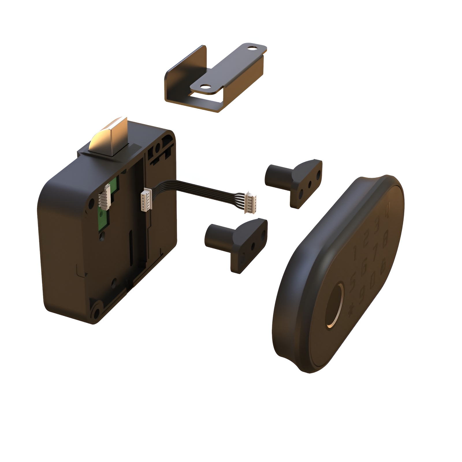 指紋引き出しロックスマートパスワードロッカーロッカードアロック靴キャビネット盗難防止ロッカーロック