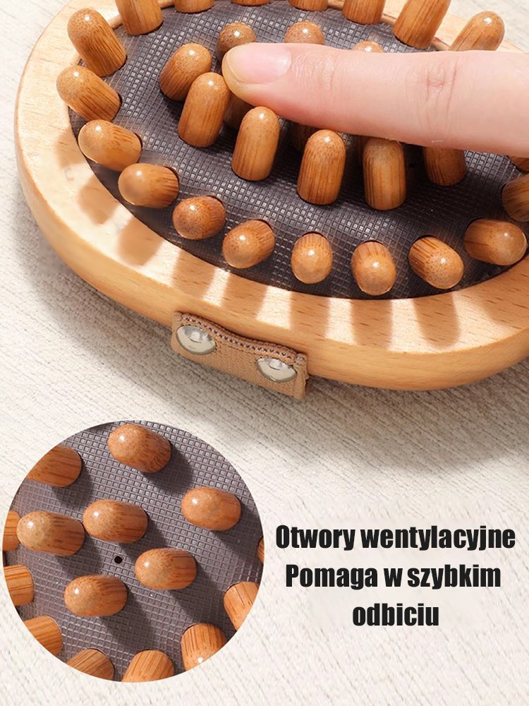 Poduszka powietrzna do masażu meridianów [z dołączonym olejkiem eterycznym rozgrzewającym]