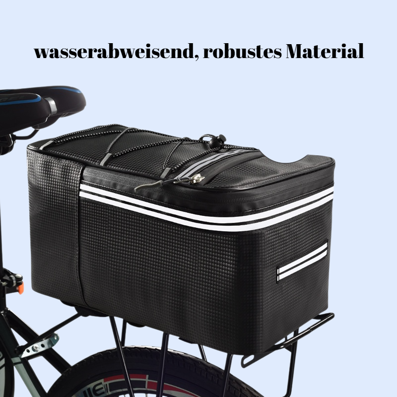 Große Fahrradtasche für Gepäckträger, 12/15L, multifunktionale Aufbewahrungstasche