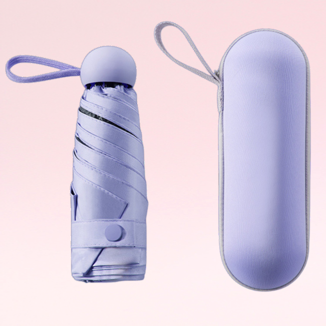 ร่มแคปซูล ลด 50% กล่องใส่แว่นตา ร่มกันแดดขนาดเล็ก น้ำหนักเบาพิเศษ