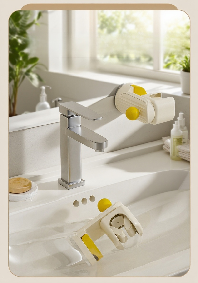 可移動吸盤花灑支架