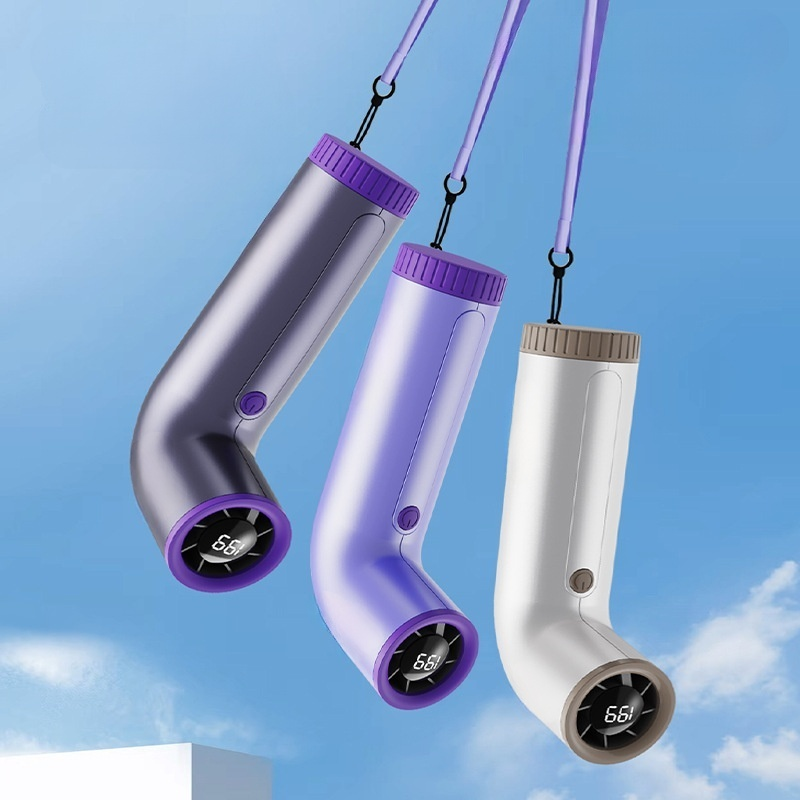 無段階風速調整カーブ型ミニハンディファン