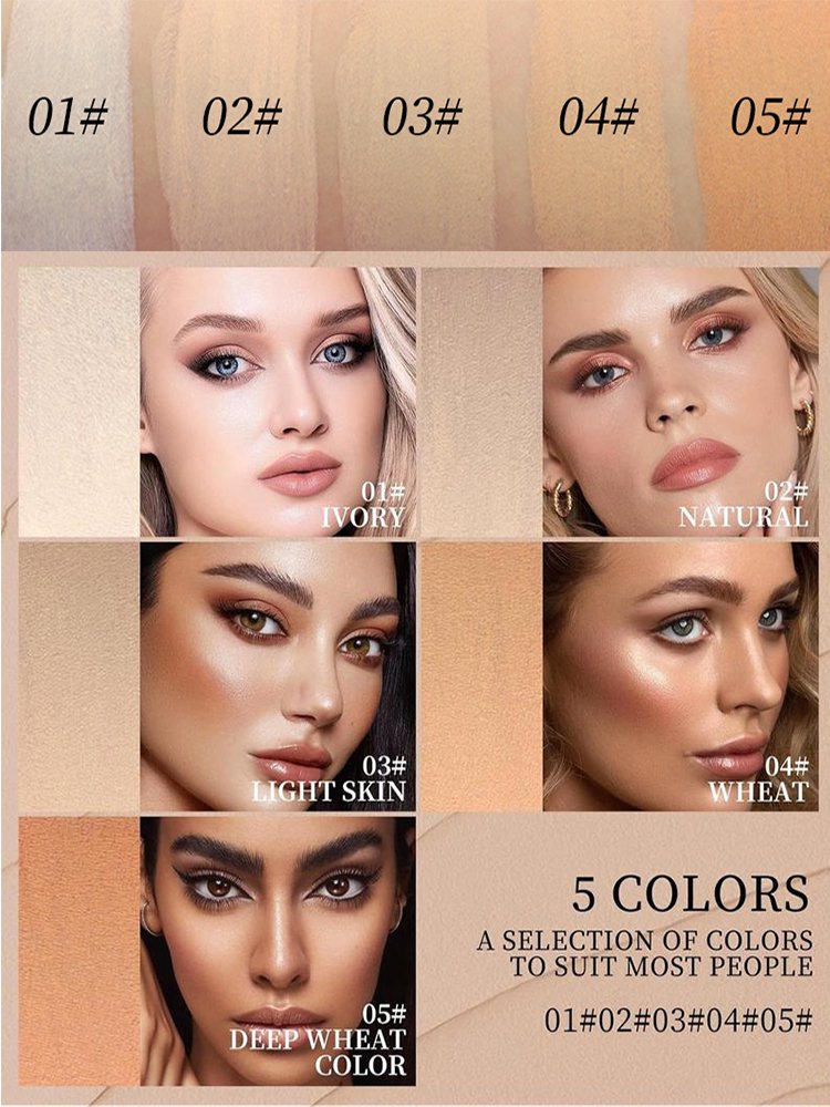 【Quick and smooth skin】Long-lasting concealer double-ended foundation stick