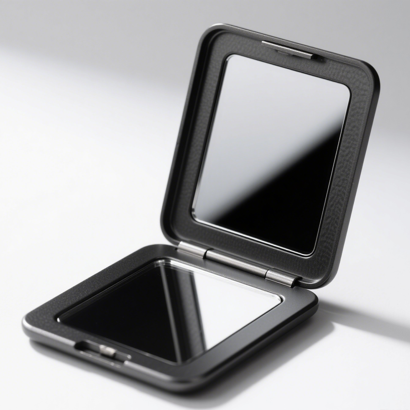 Metal black frame portable folding dressing mirror