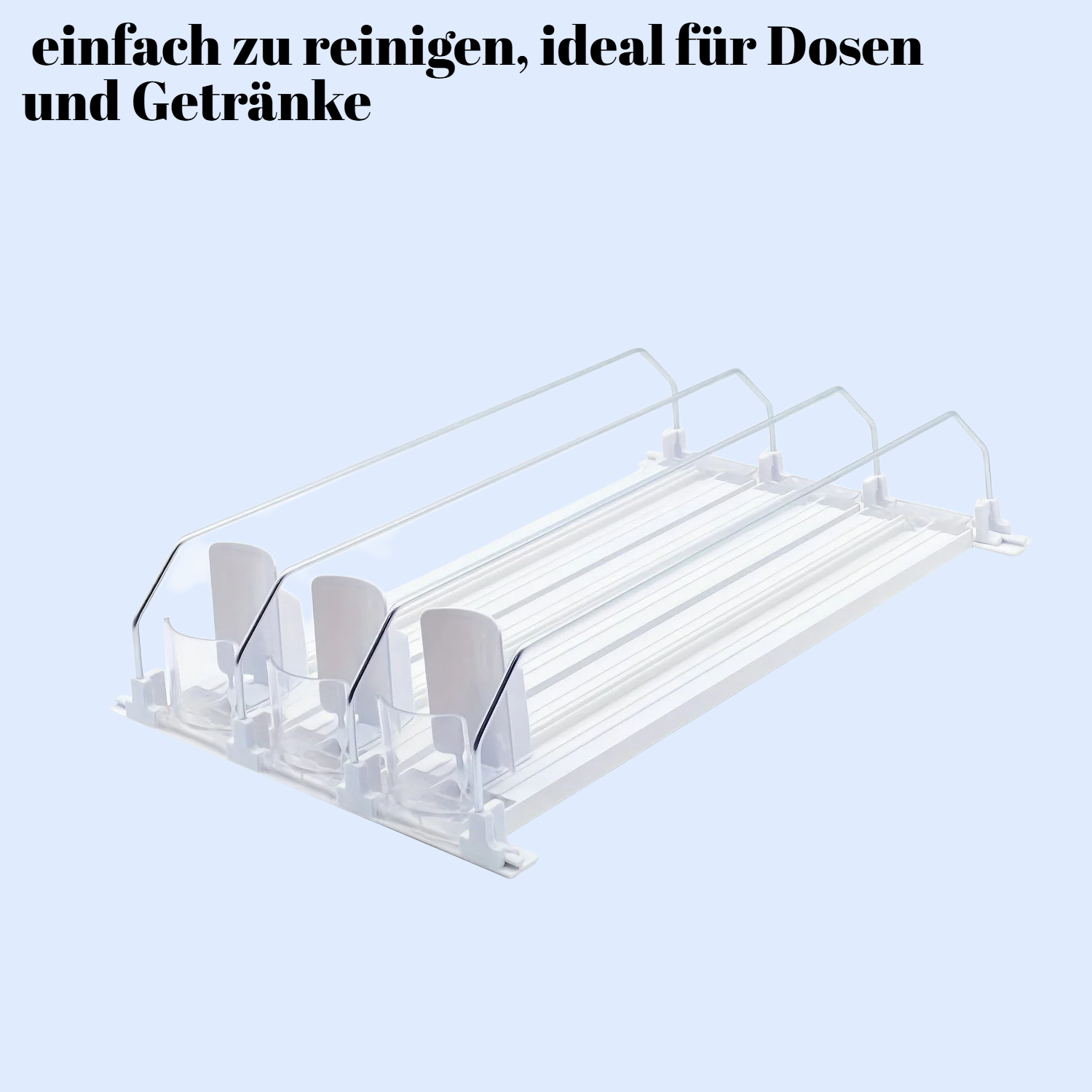 1 Stück Kühlschrank-Dosenhalter, automatischer Getränkedosenspender, Vorratskammer-Organizer