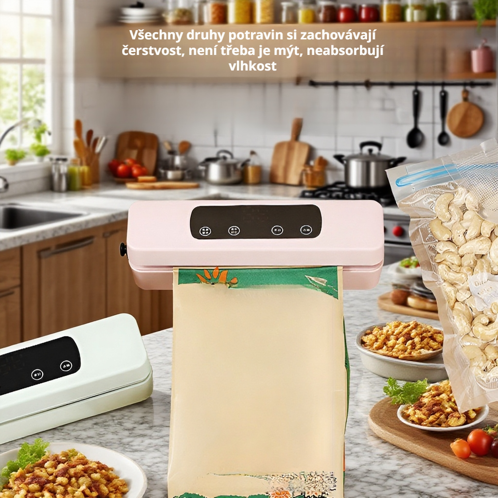 Vakuové těsnění potravin pro delší čerstvost