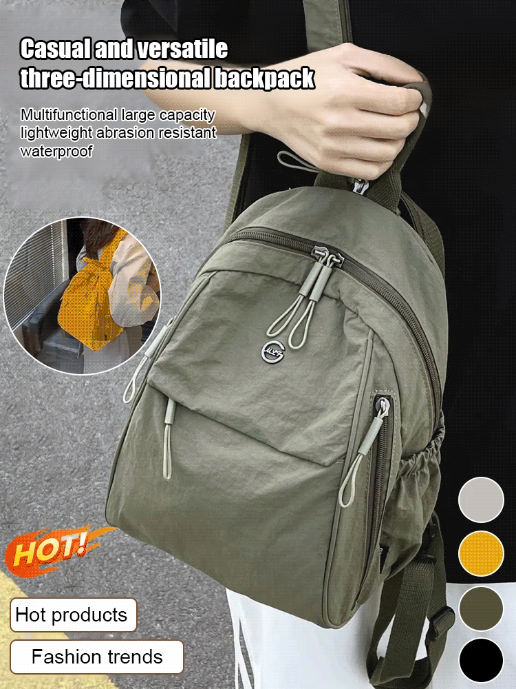 Multi-pocket lightweight multi-functional crossbody bag