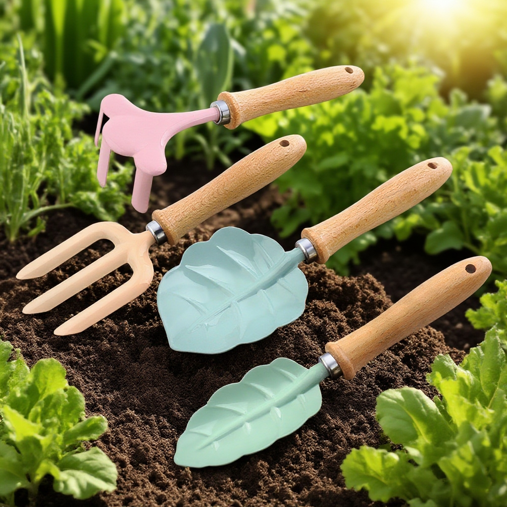 Kinder Gartenharke in buntem Design