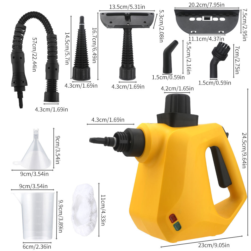 キッチンシンクを掃除するスチームクリーナー