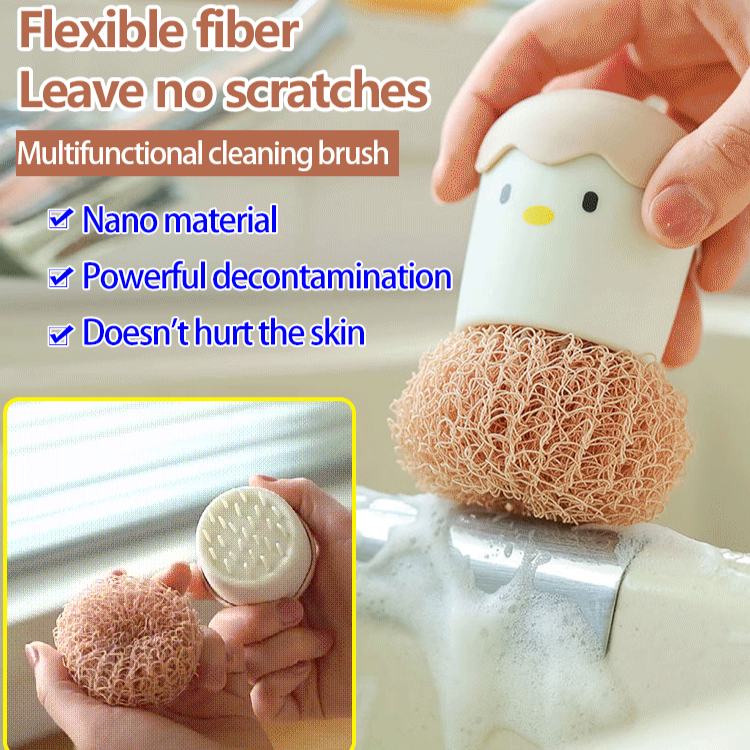 Kreativní čisticí koule z vláken ve tvaru vaječné skořápky a kuřete