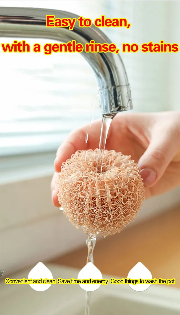 Biodegradable fiber brush for dishwashing