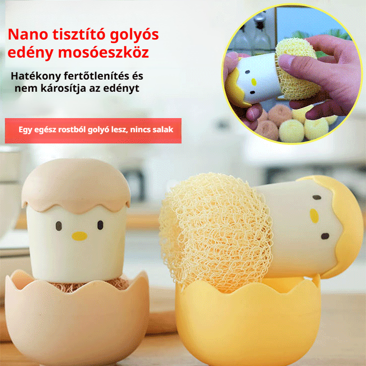 Kreatív Szálas Kefe Tojáshéj Formában