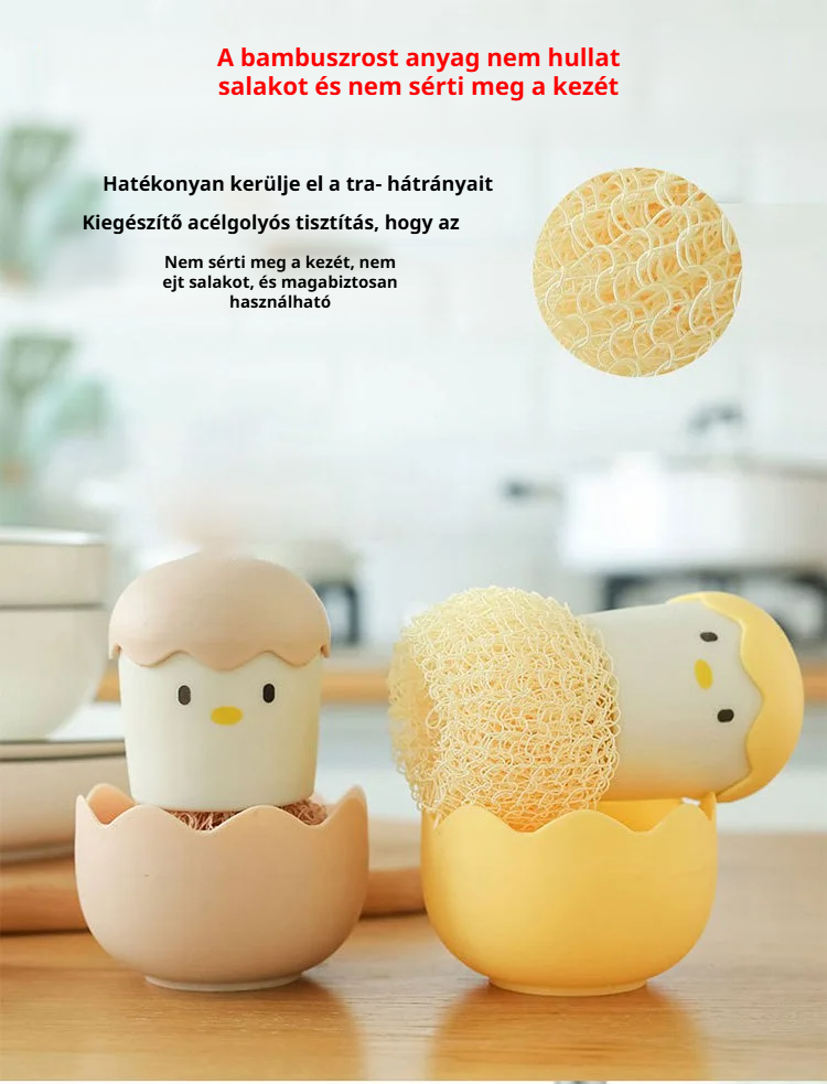 Konyhai tisztítókefe kreatív formával